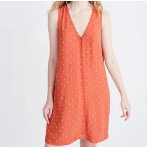 Madewell Polka Dot Button Down Shift Dress Size XS